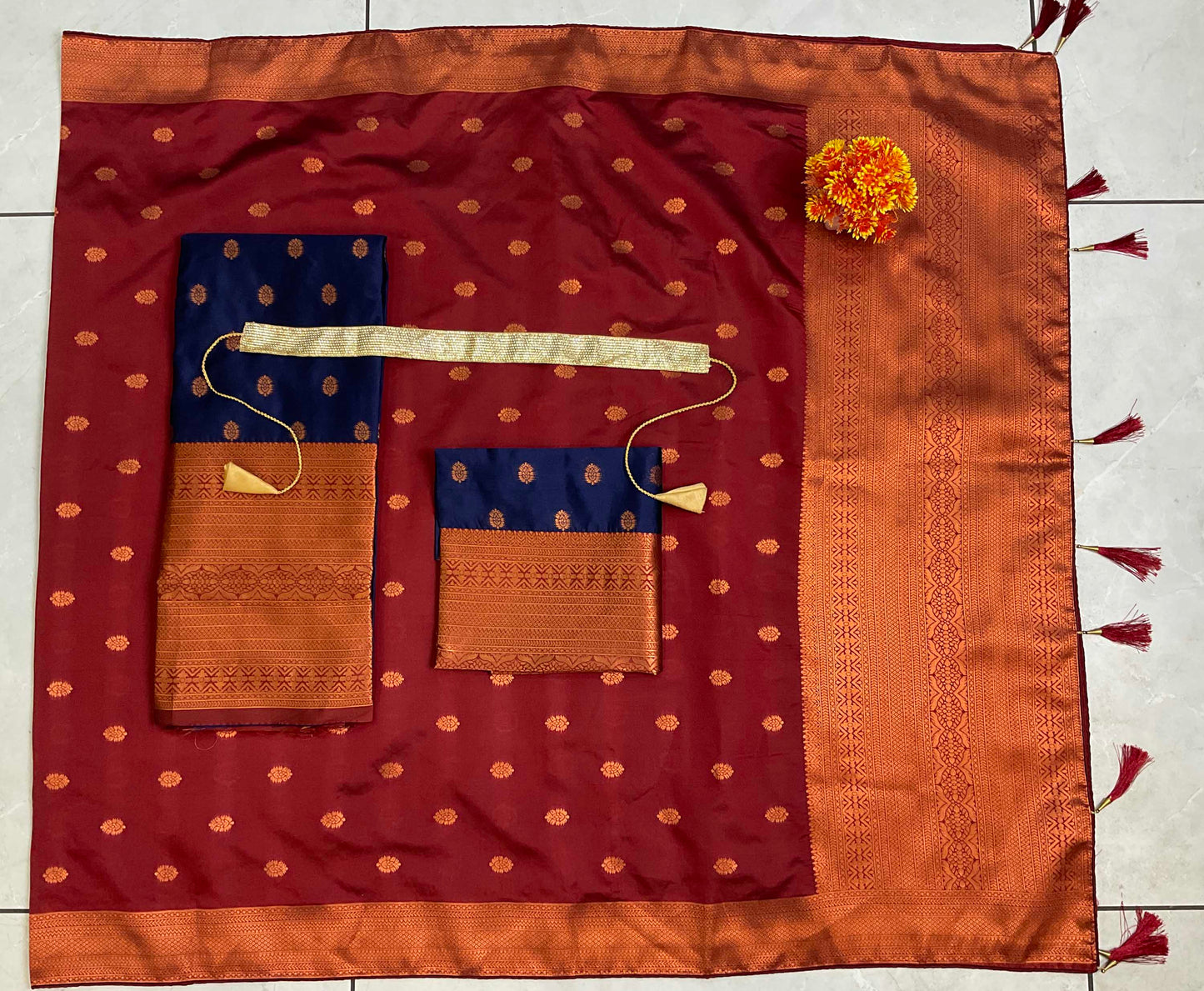 South Indian Festival Traditional Half Saree (Kantara)