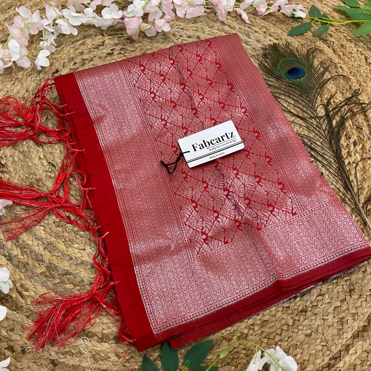 NehalDup Beautiful Jacquard Woven Design Dupatta for women | Only Dupatta