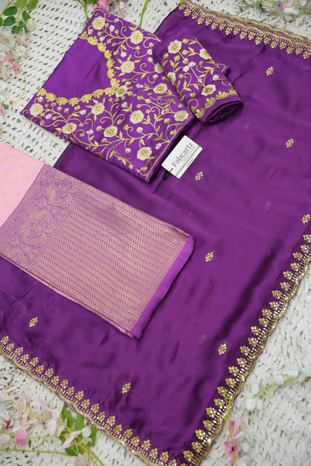 Munjya Women's Woven Design zari work Half Saree with Embroidered Blouse and Dupatta
