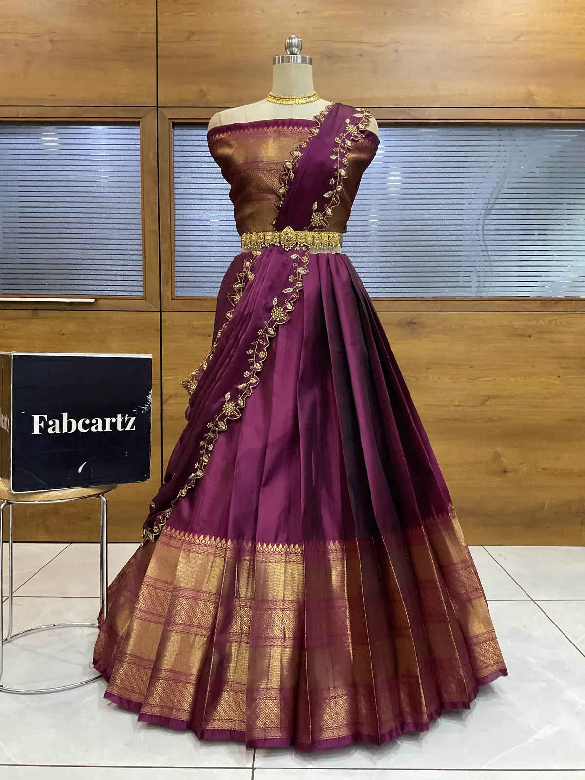 South Indian Festival Traditional Half Saree (NarayanRango)