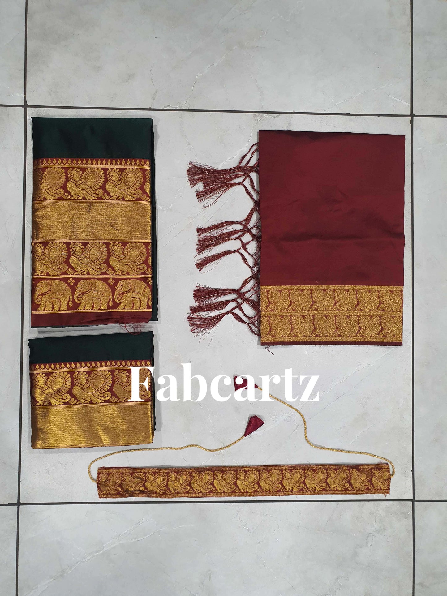 South Indian Festival Traditional Half Saree(Pochampalli)