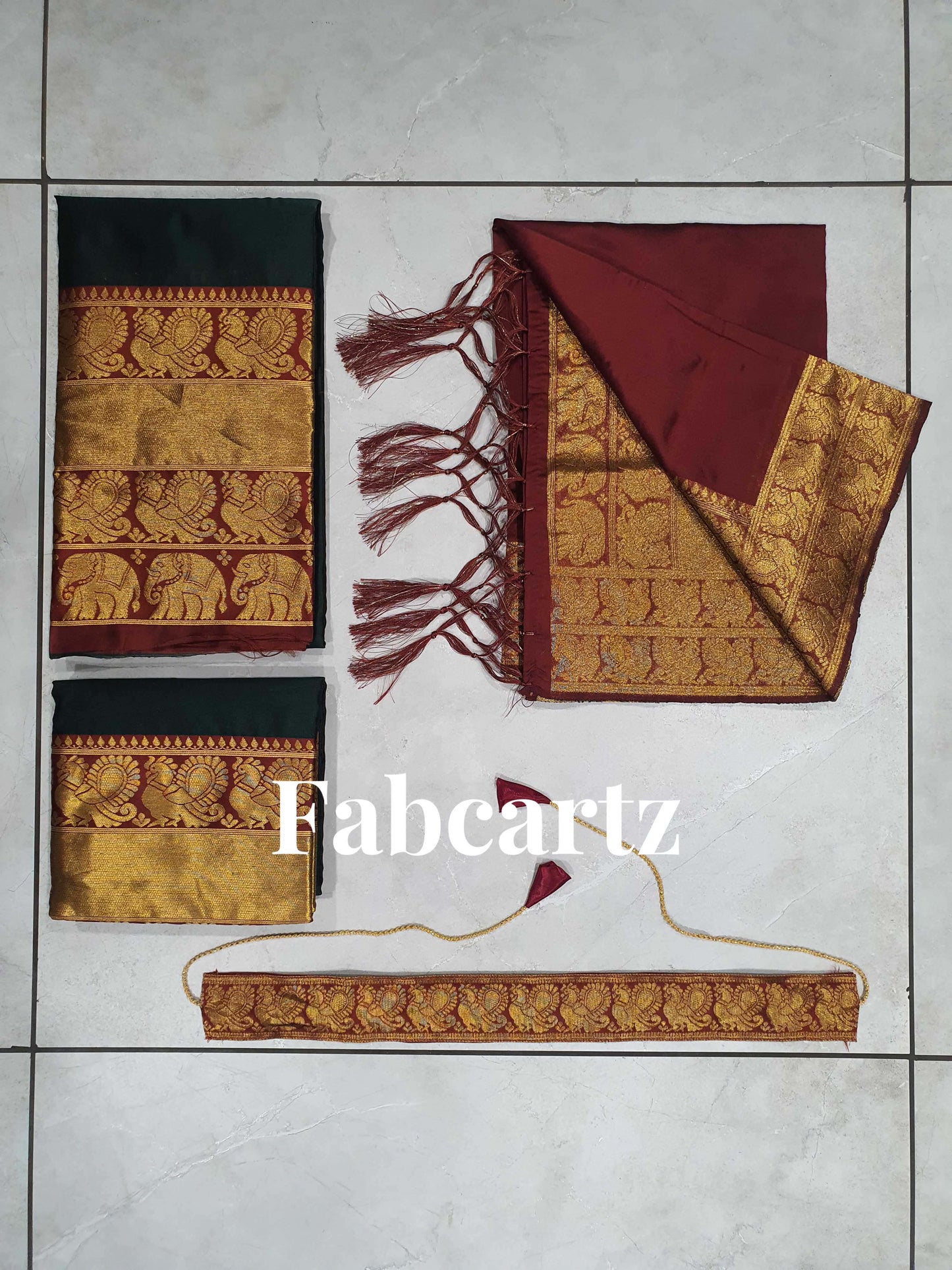 South Indian Festival Traditional Half Saree(Pochampalli)
