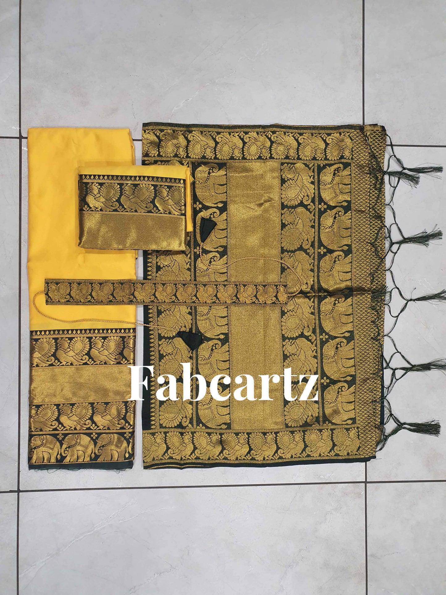 South Indian Festival Traditional Half Saree(Pochampalli)