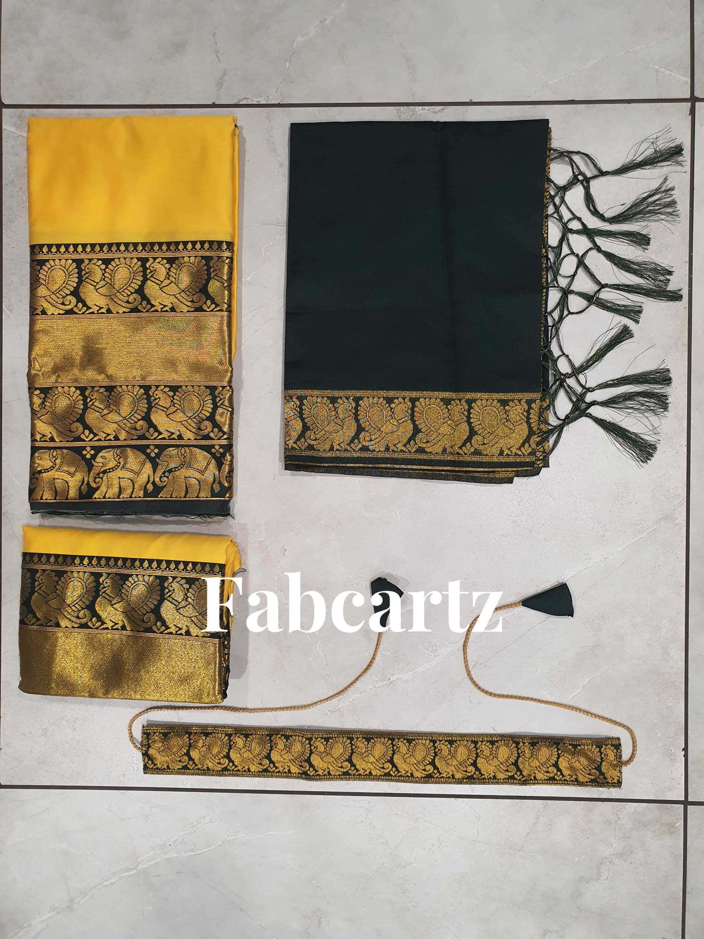 South Indian Festival Traditional Half Saree(Pochampalli)