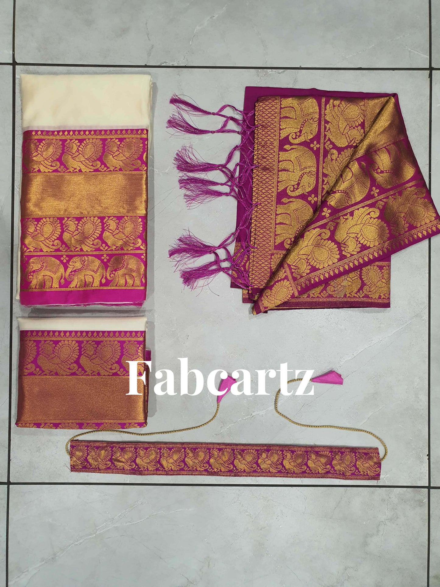 South Indian Festival Traditional Half Saree(Pochampalli)