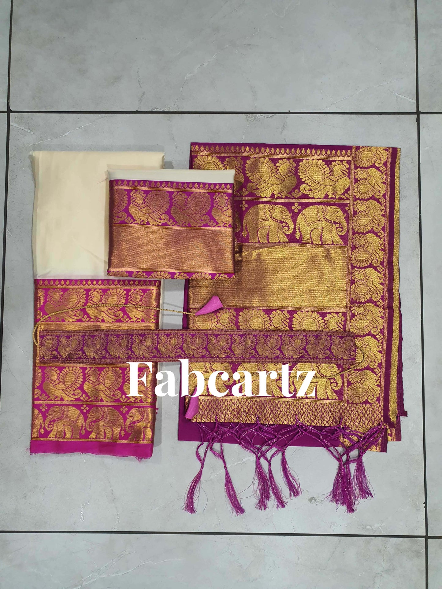 South Indian Festival Traditional Half Saree(Pochampalli)