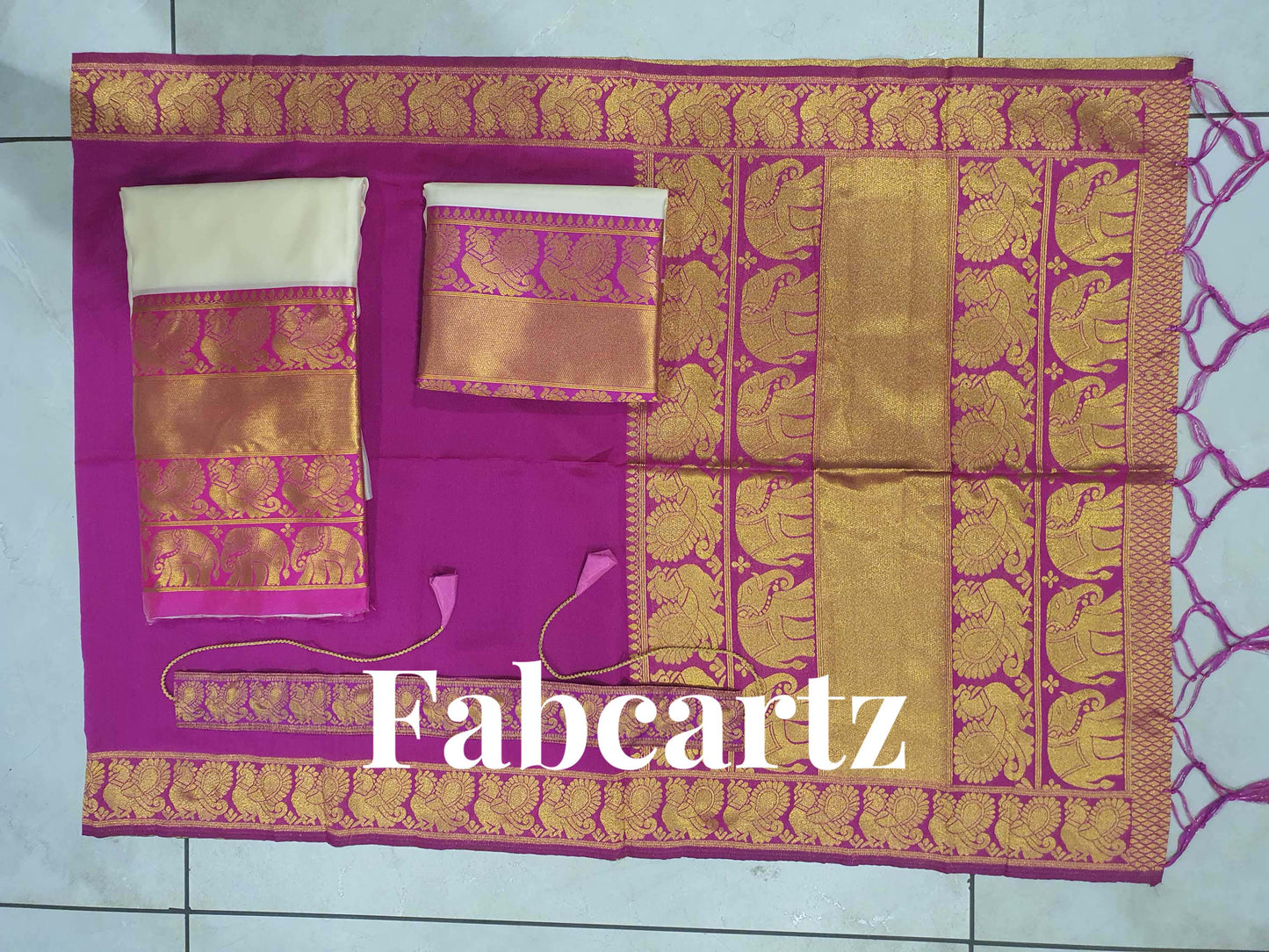 South Indian Festival Traditional Half Saree(Pochampalli)