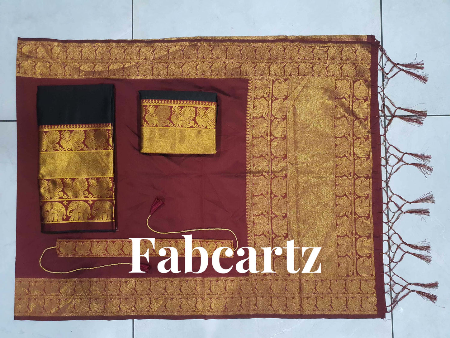 South Indian Festival Traditional Half Saree(Pochampalli)