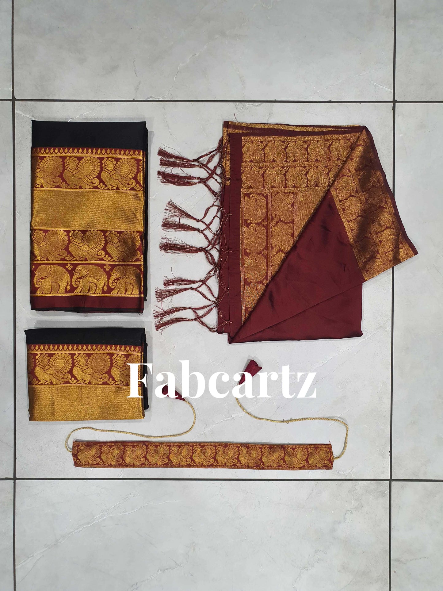 South Indian Festival Traditional Half Saree(Pochampalli)