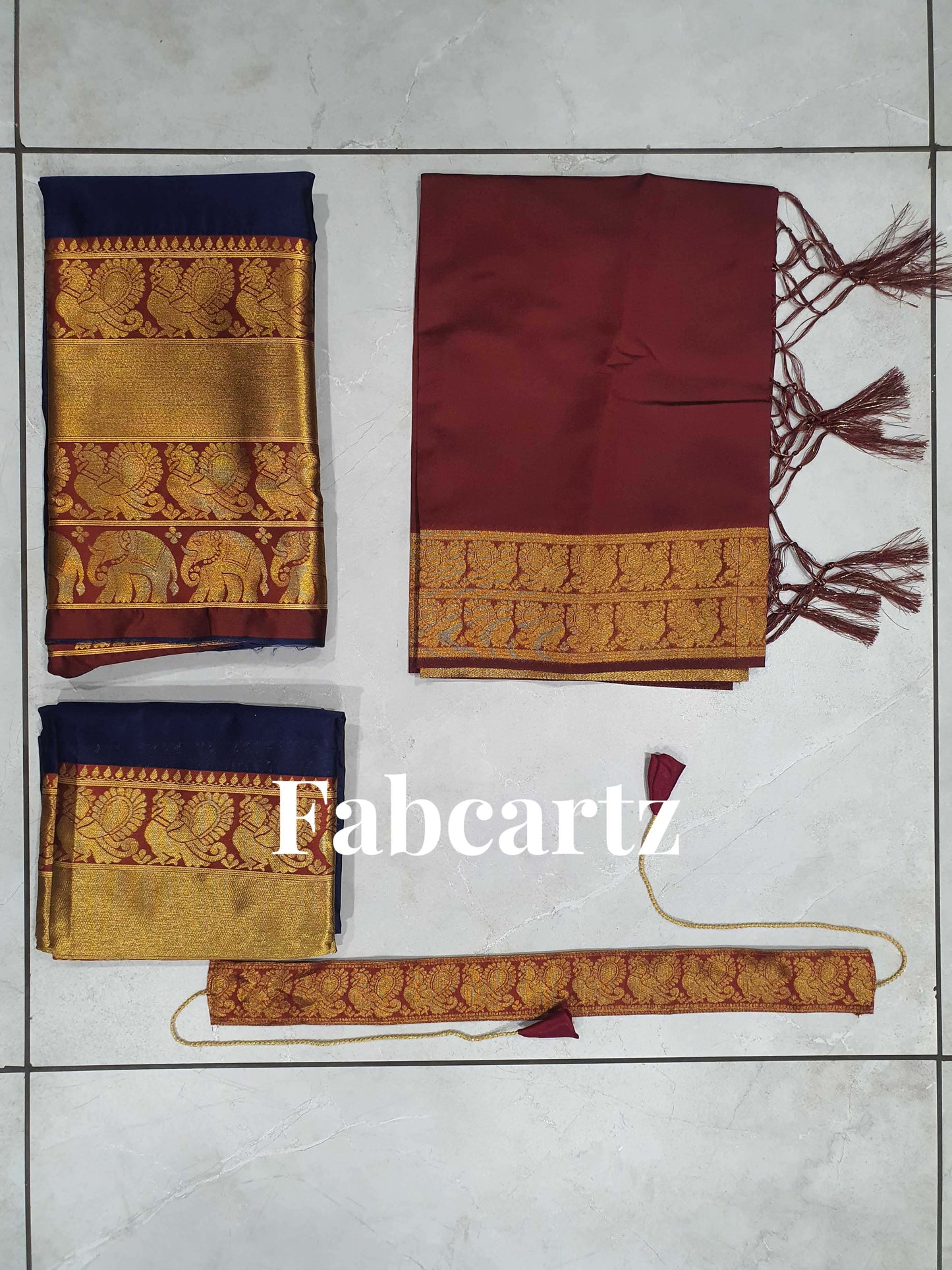 South Indian Festival Traditional Half Saree(Pochampalli)