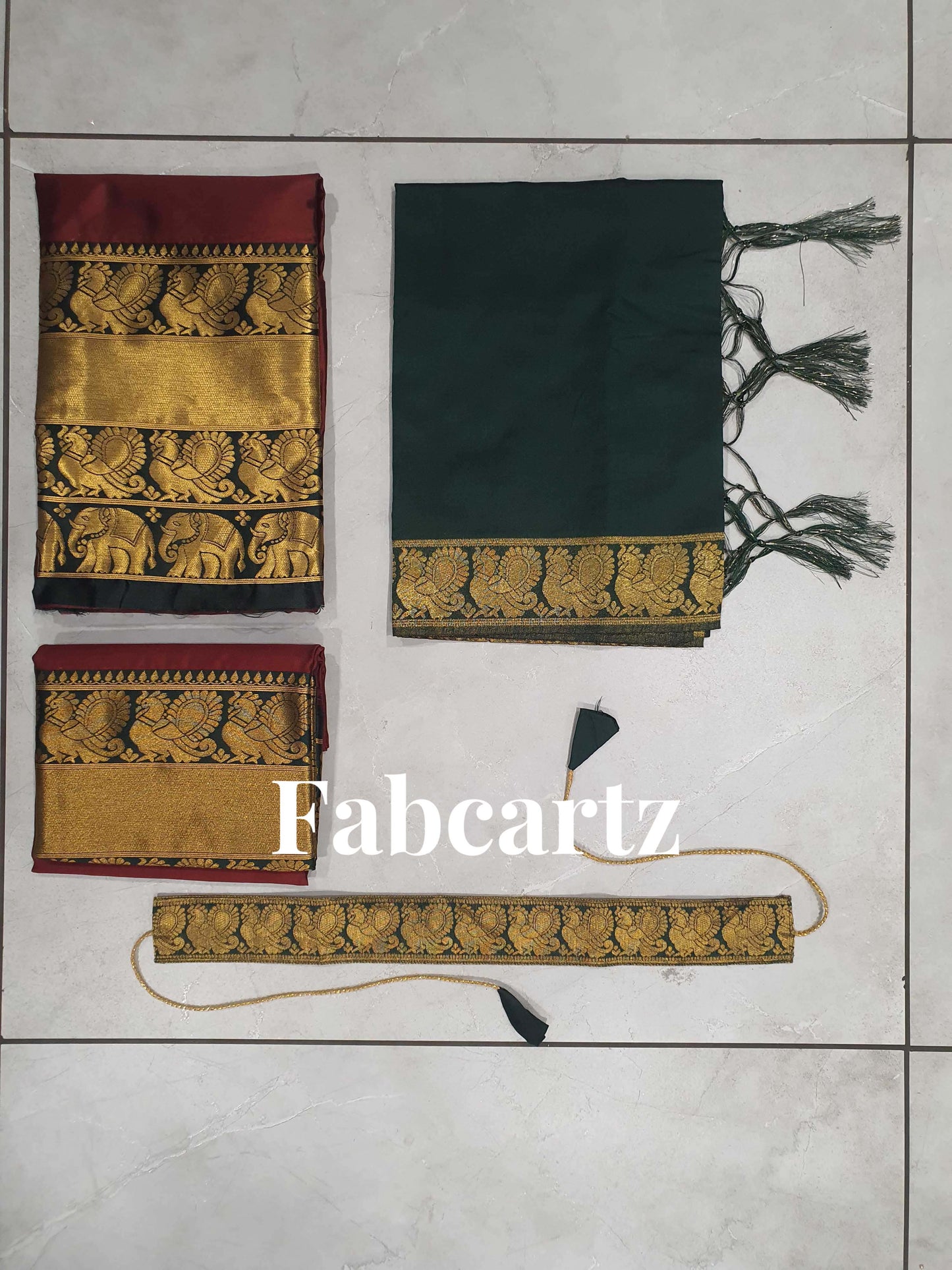 South Indian Festival Traditional Half Saree(Pochampalli)