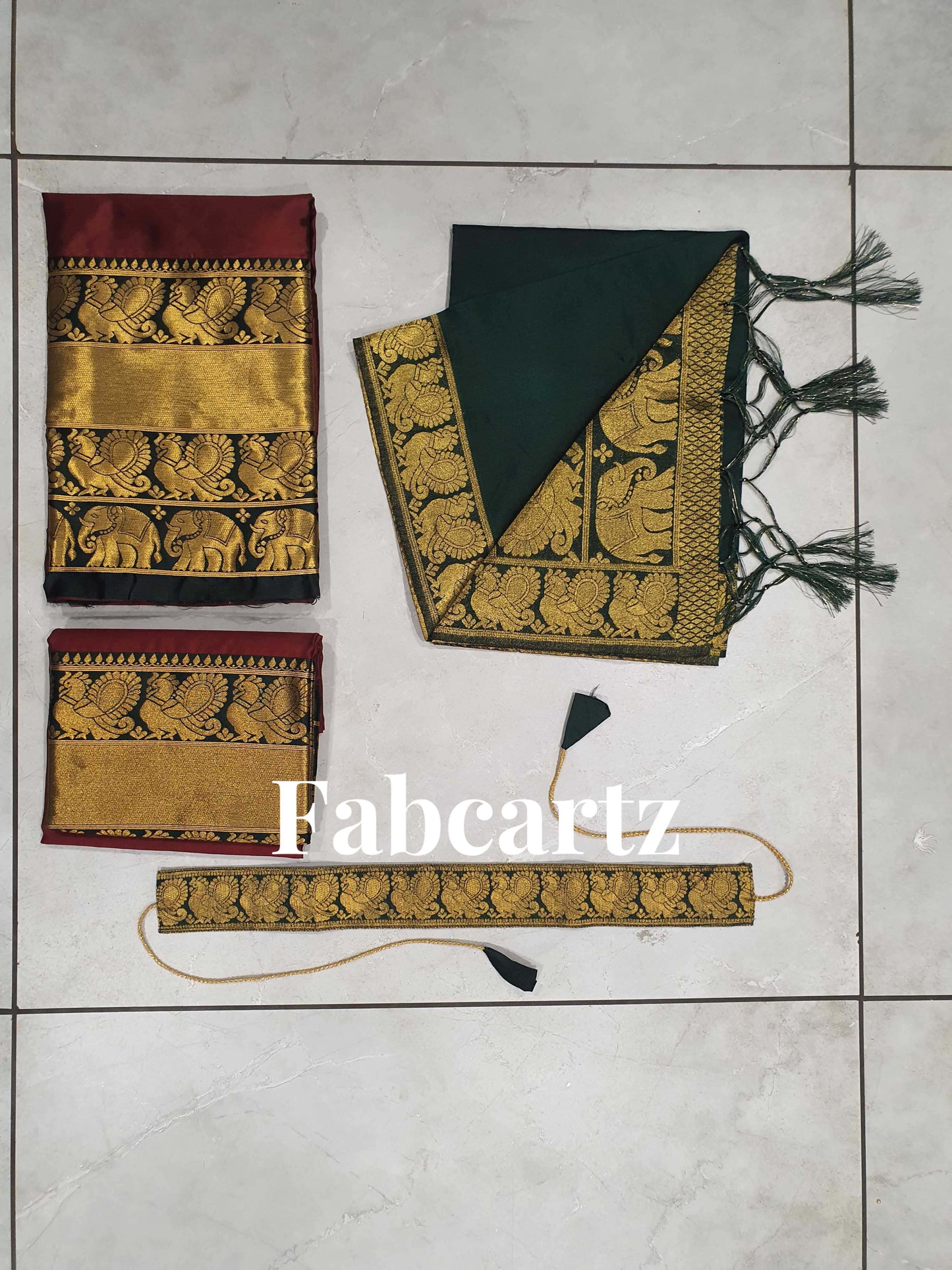 South Indian Festival Traditional Half Saree(Pochampalli)