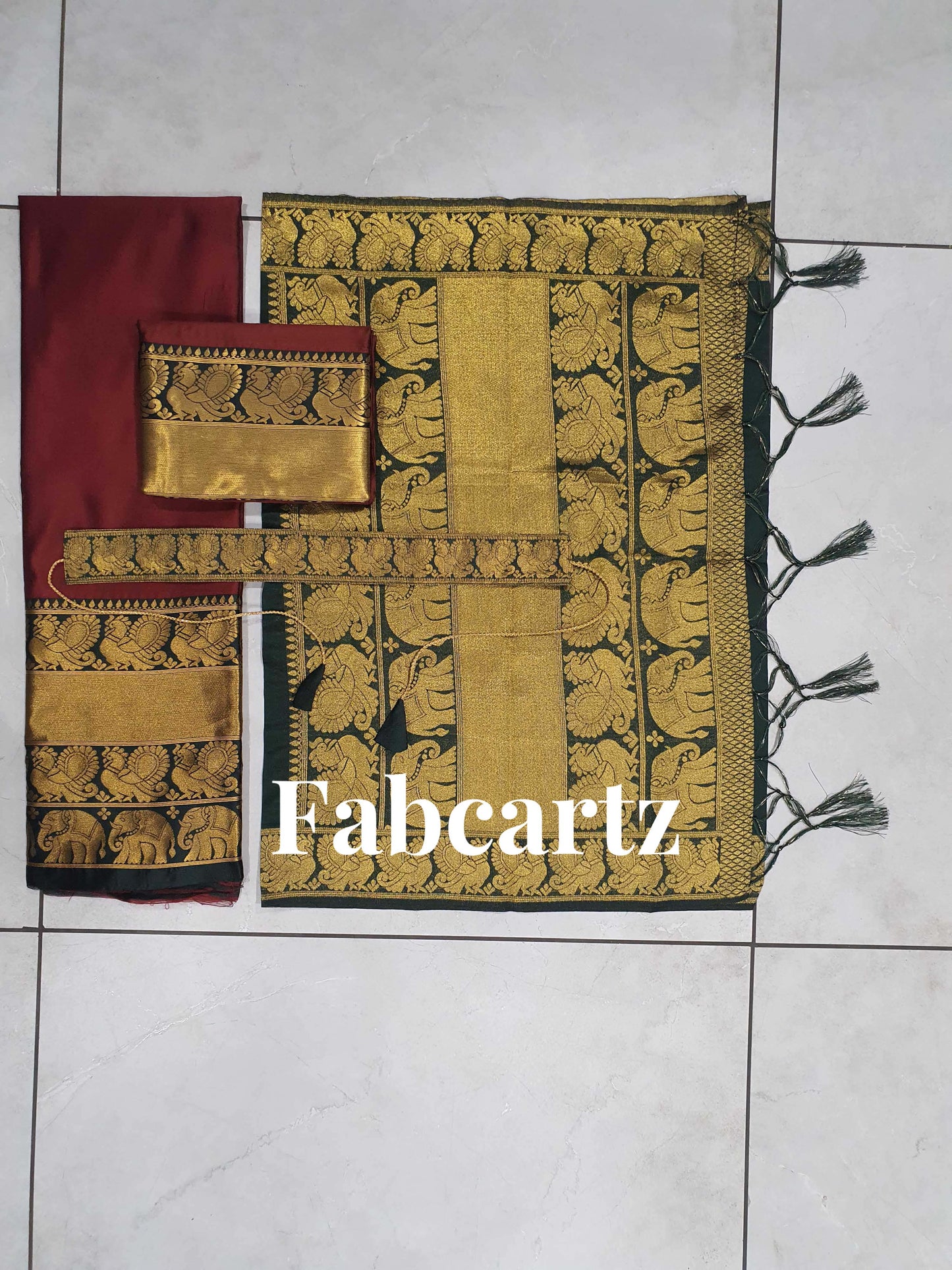 South Indian Festival Traditional Half Saree(Pochampalli)