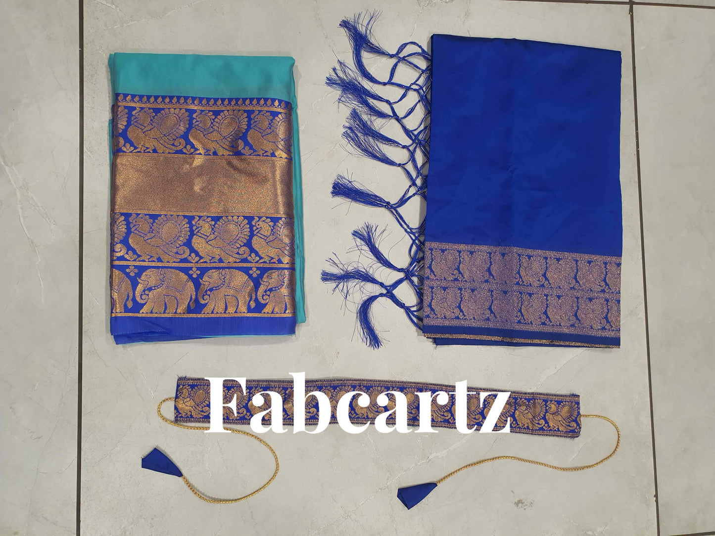 South Indian Festival Traditional Half Saree(Pochampalli)