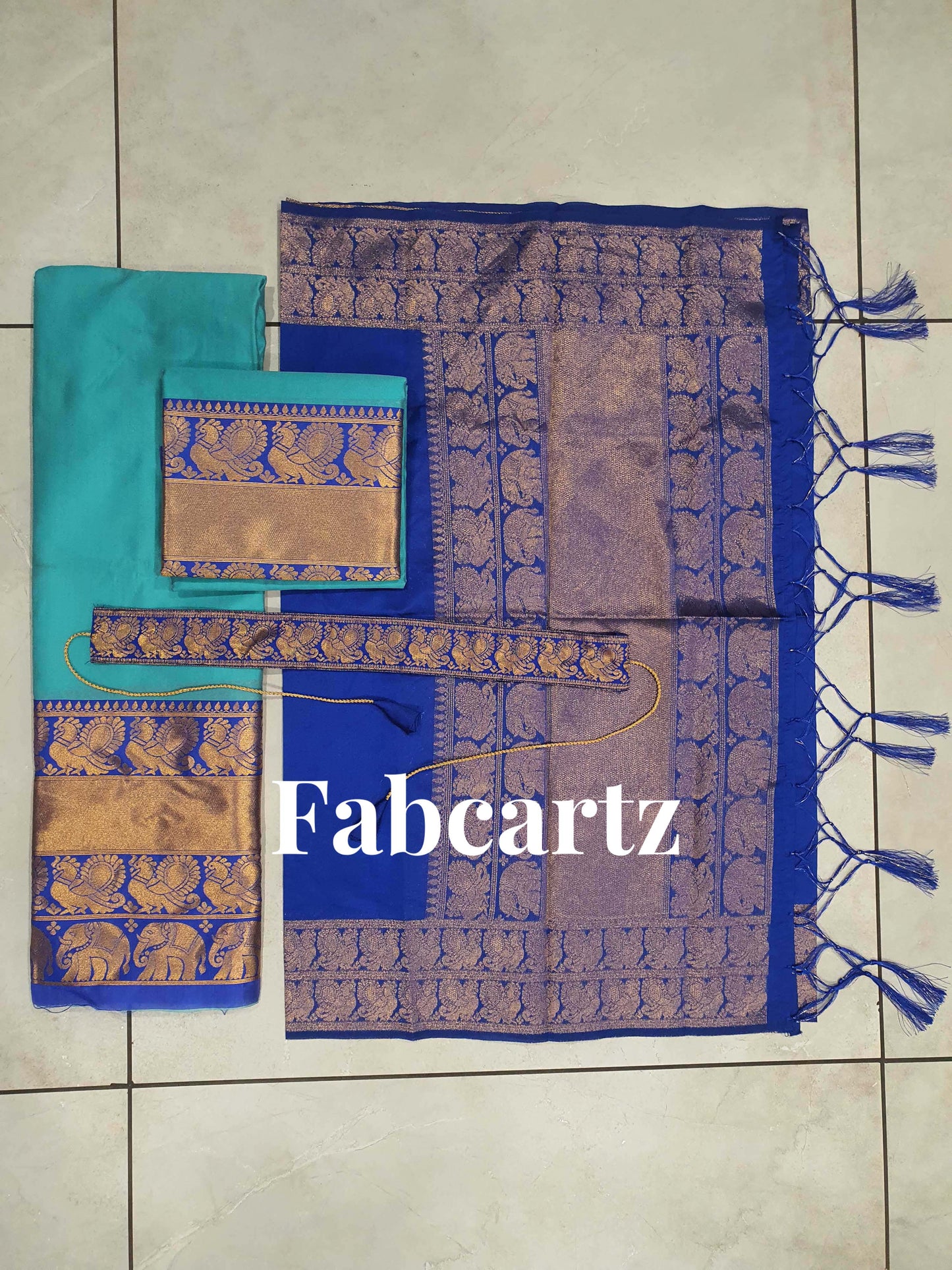 South Indian Festival Traditional Half Saree(Pochampalli)