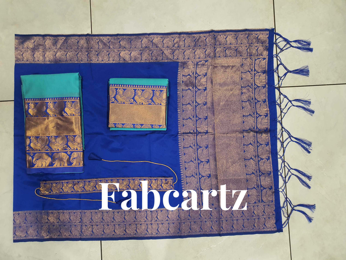 South Indian Festival Traditional Half Saree(Pochampalli)