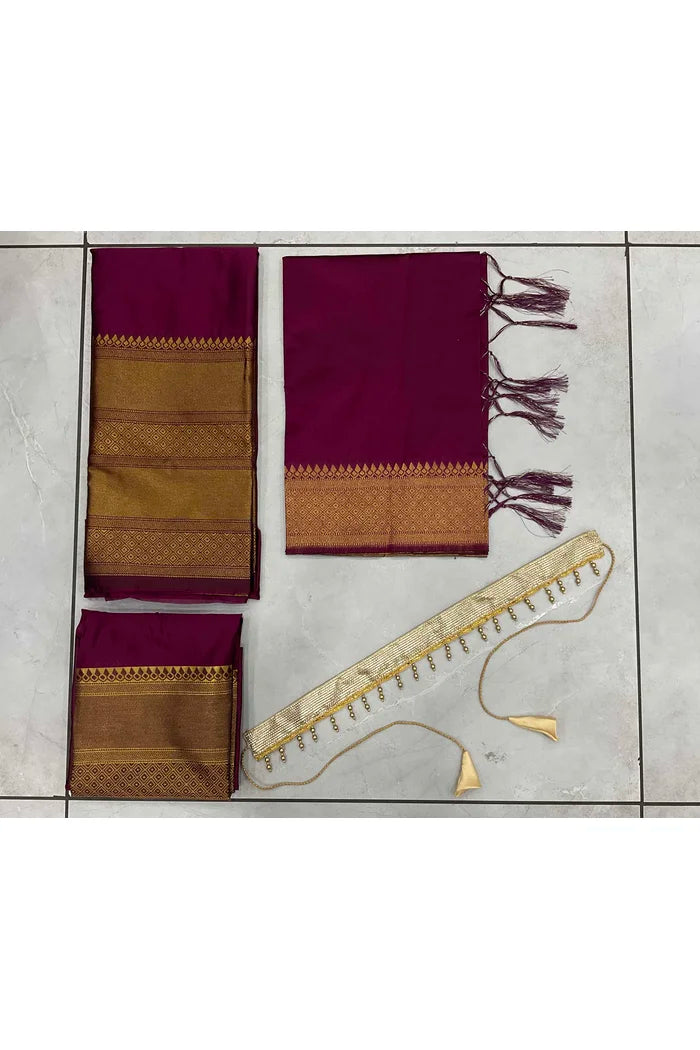 South Indian Festival Traditional Half Saree (NarayanPet)