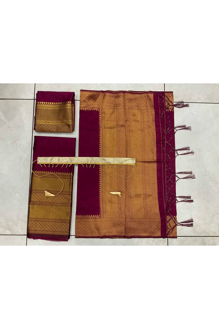 South Indian Festival Traditional Half Saree (NarayanPet)