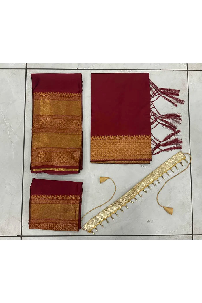 South Indian Festival Traditional Half Saree (NarayanPet)