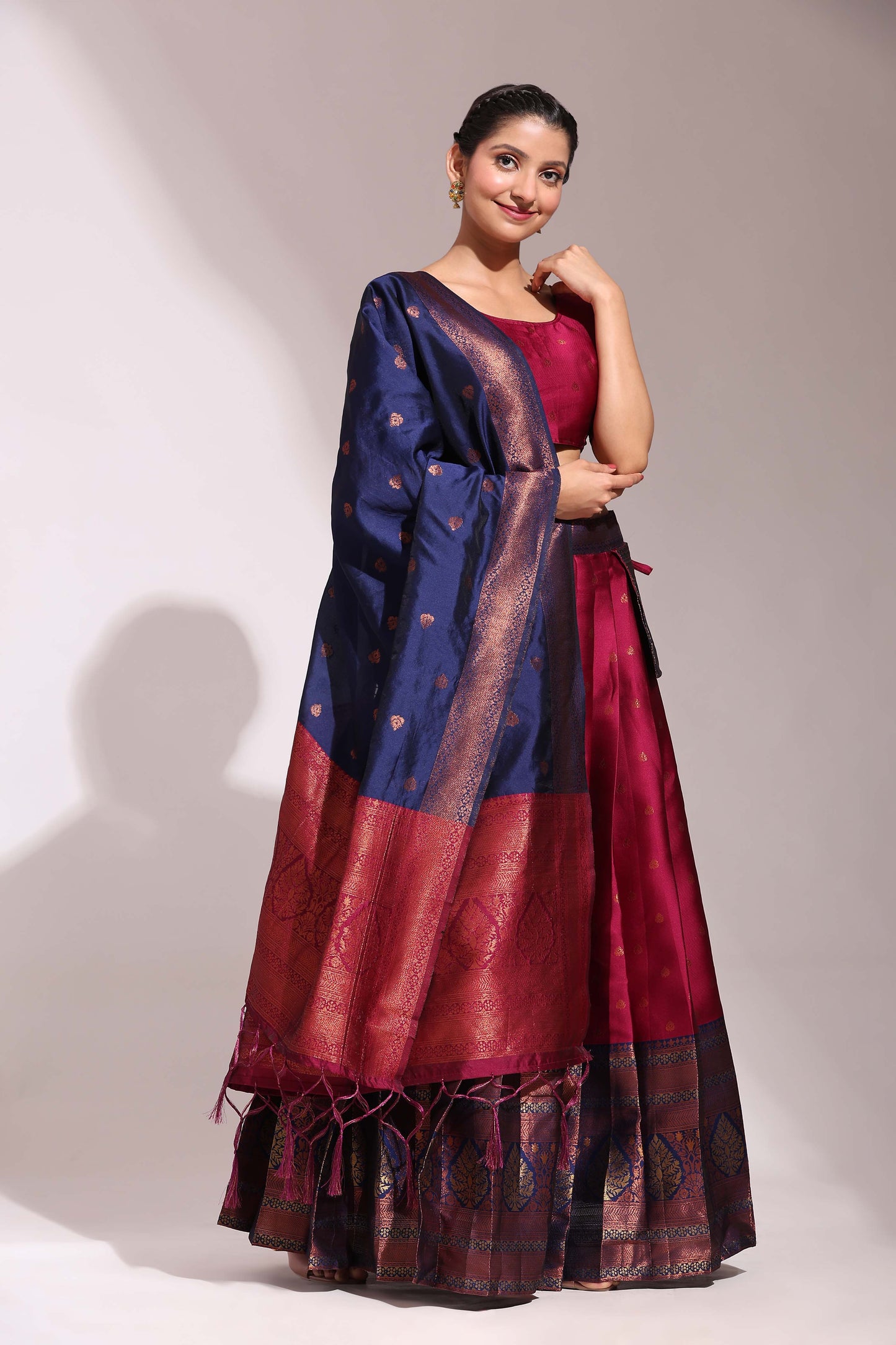South Indian Festival Traditional Half Saree (Madhuri)