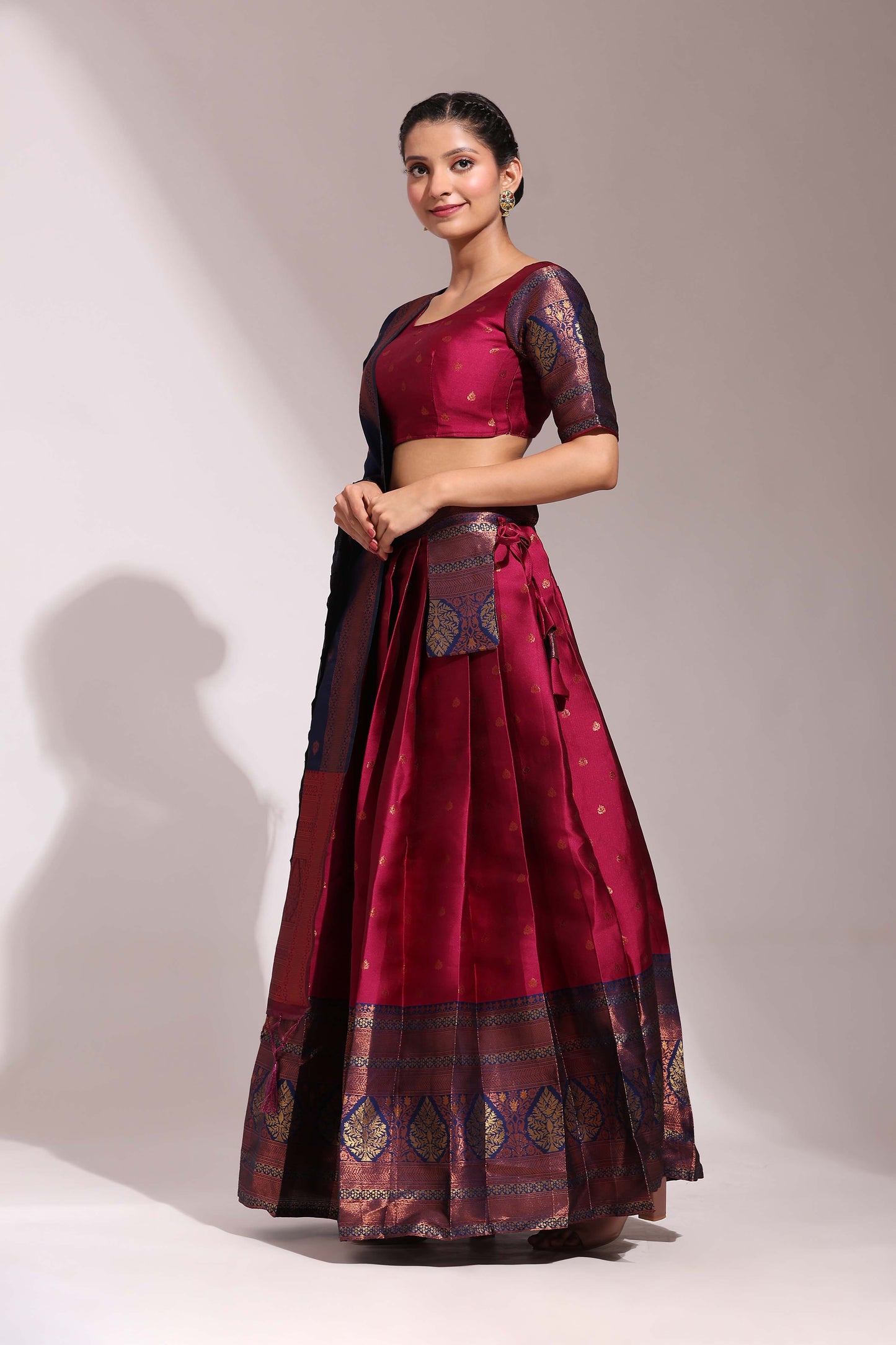 South Indian Festival Traditional Half Saree (Madhuri)