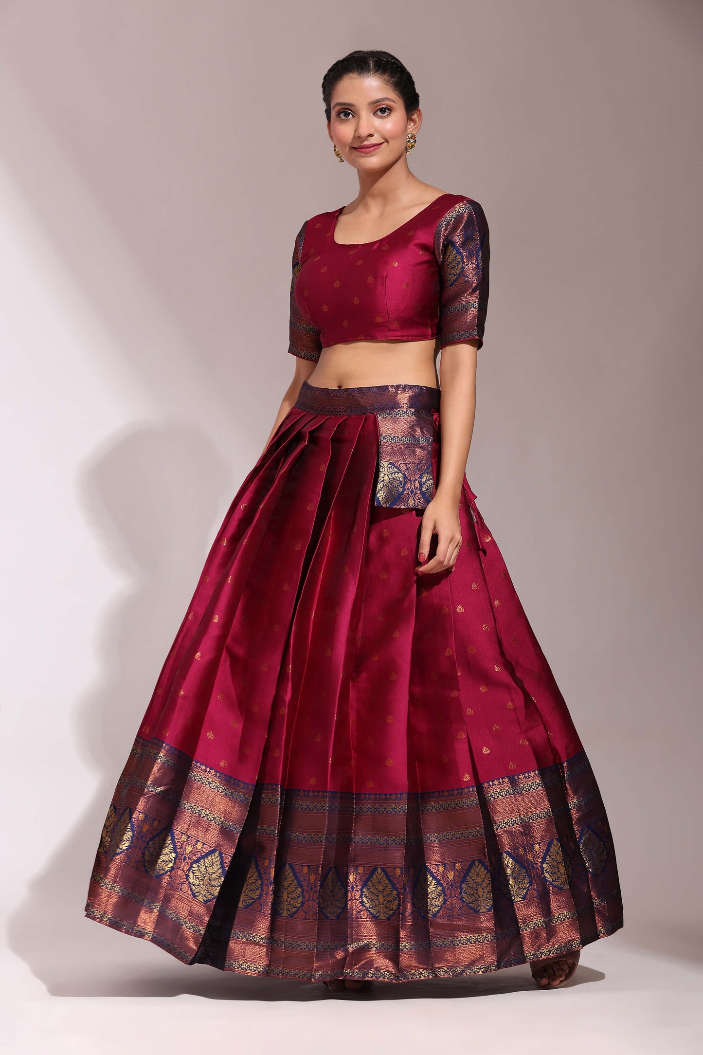 South Indian Festival Traditional Half Saree (Madhuri)