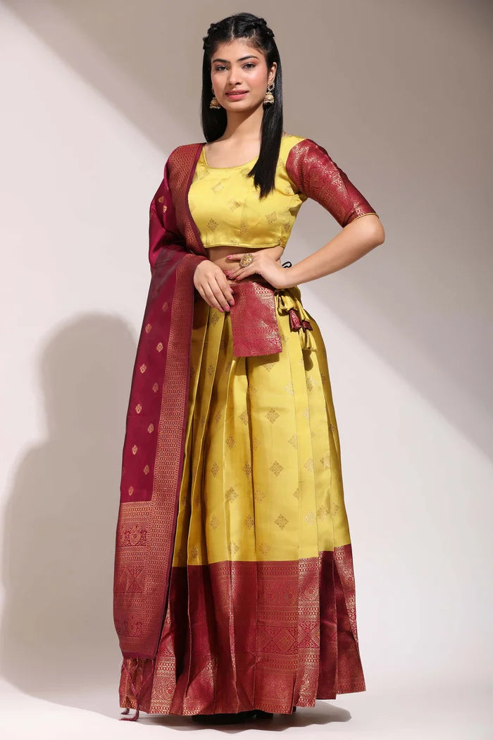 South Indian Festival Traditional Half Saree (VedPattu)