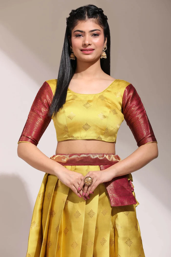 South Indian Festival Traditional Half Saree (VedPattu)
