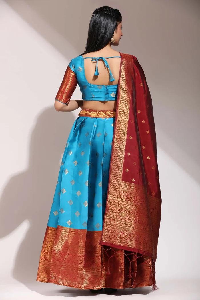South Indian Festival Traditional Half Saree (VedPattu)