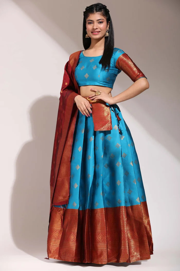 South Indian Festival Traditional Half Saree (VedPattu)