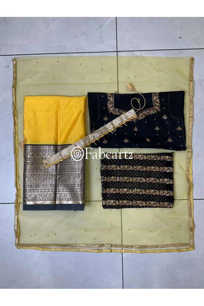 South Indian Festival Traditional Half Saree (Tanishq)