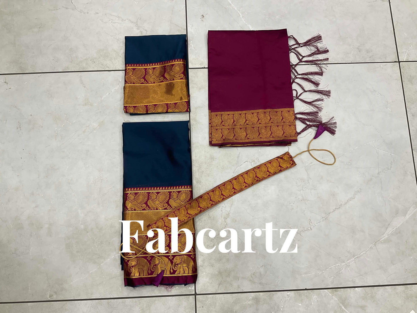 South Indian Festival Traditional Half Saree(Pochampalli)