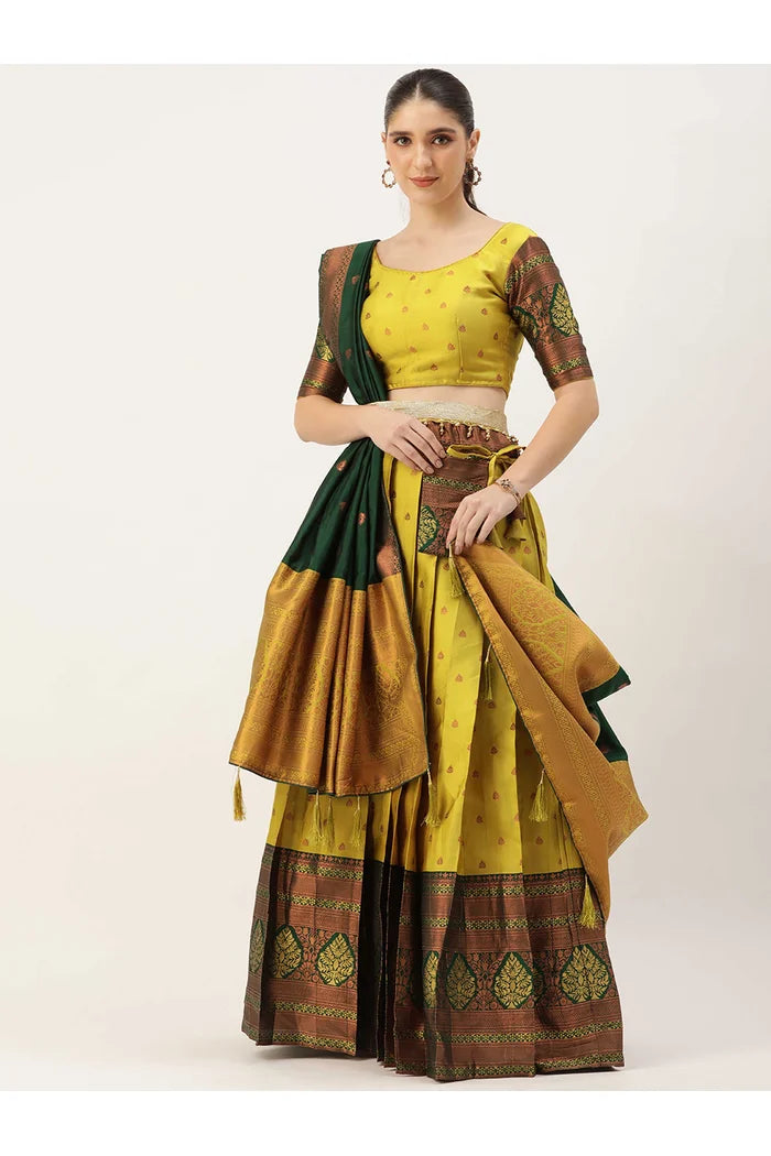 South Indian Festival Traditional Half Saree (Madhuri)