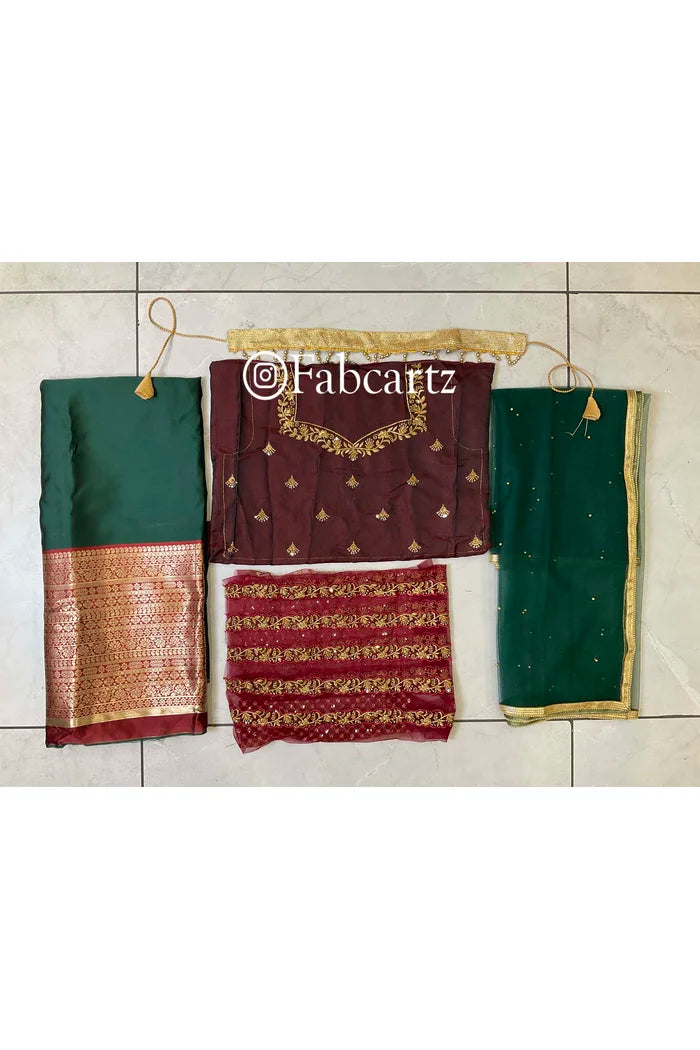 South Indian Festival Traditional Half Saree (Tanishq)