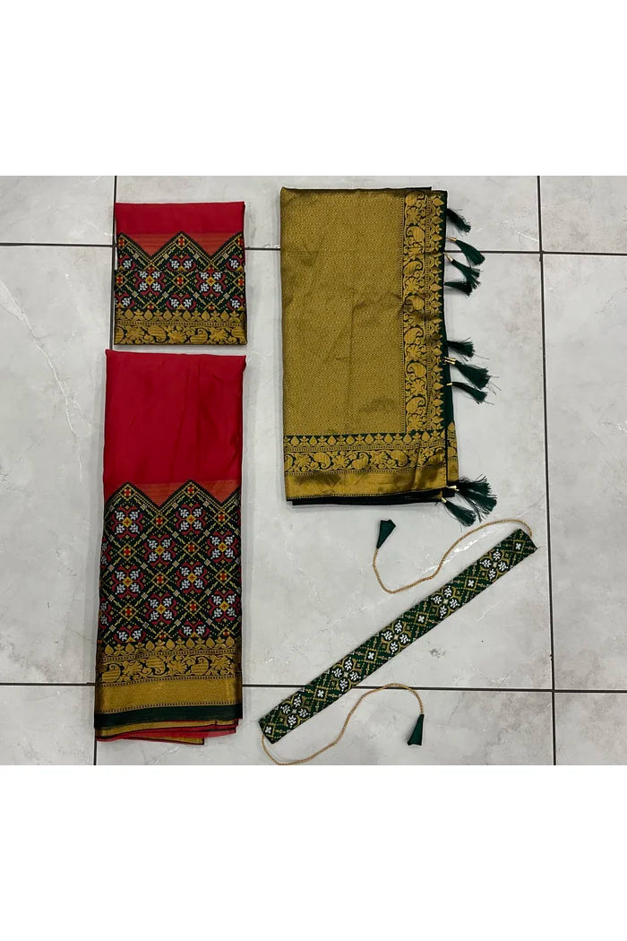 South Indian Festival Traditional Half Saree(Patola)