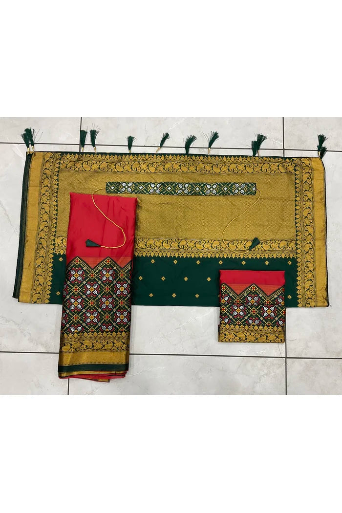 South Indian Festival Traditional Half Saree(Patola)