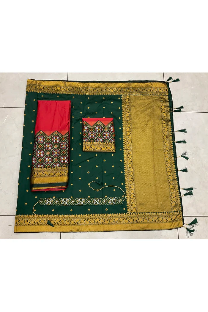 South Indian Festival Traditional Half Saree(Patola)