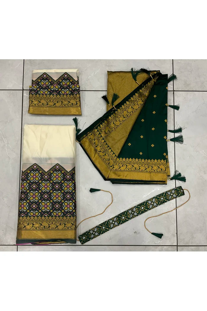 South Indian Festival Traditional Half Saree(Patola)