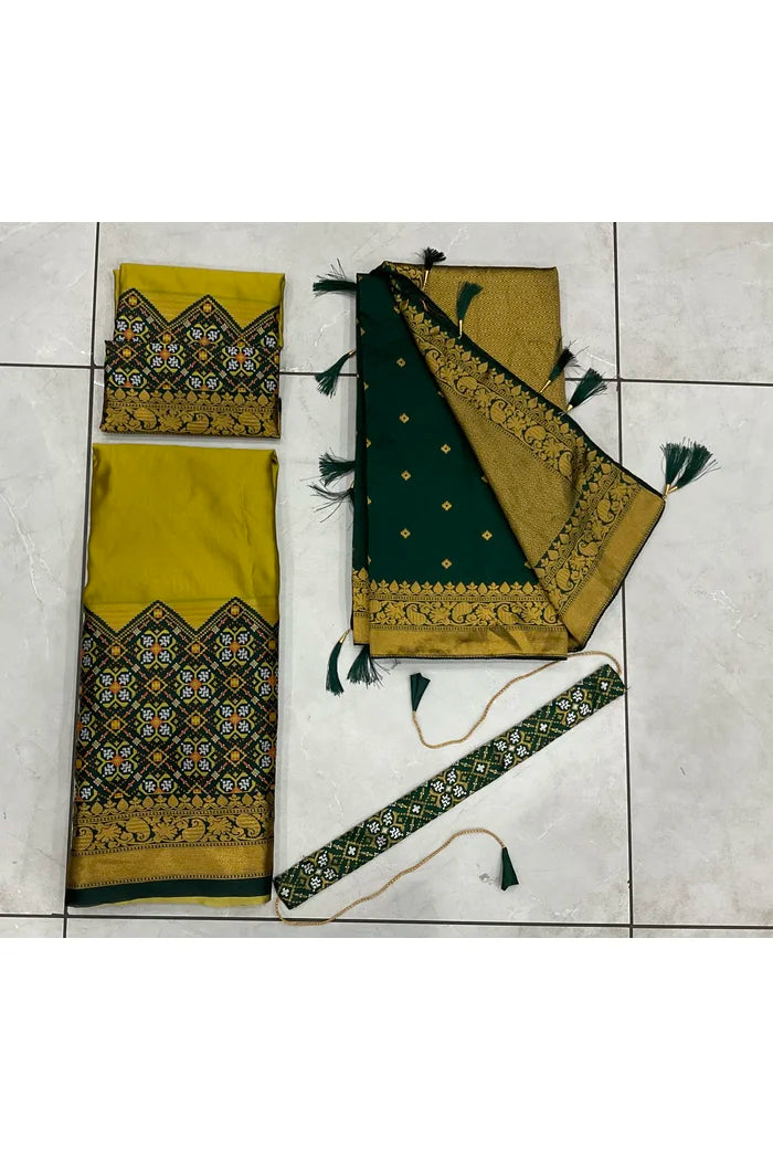 South Indian Festival Traditional Half Saree(Patola)
