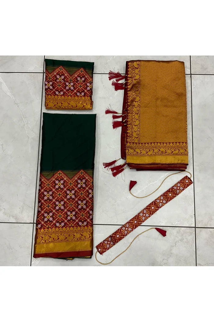 South Indian Festival Traditional Half Saree(Patola)