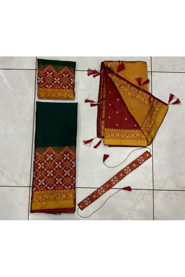 South Indian Festival Traditional Half Saree(Patola)