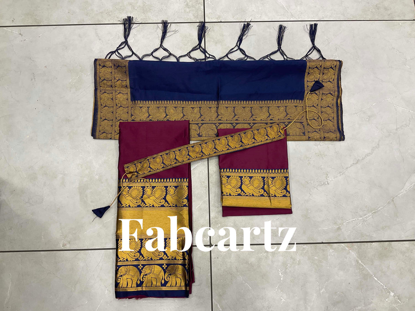 South Indian Festival Traditional Half Saree(Pochampalli)