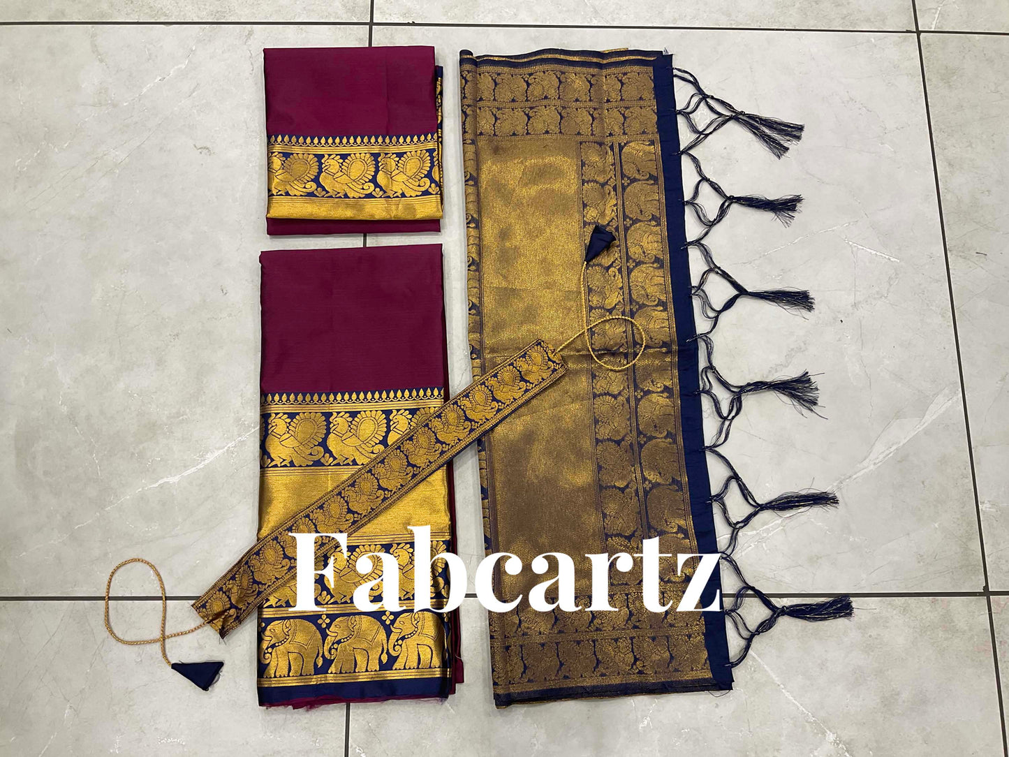 South Indian Festival Traditional Half Saree(Pochampalli)