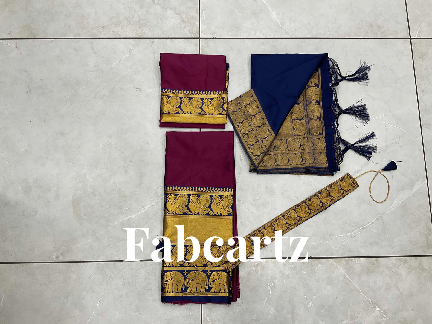 South Indian Festival Traditional Half Saree(Pochampalli)