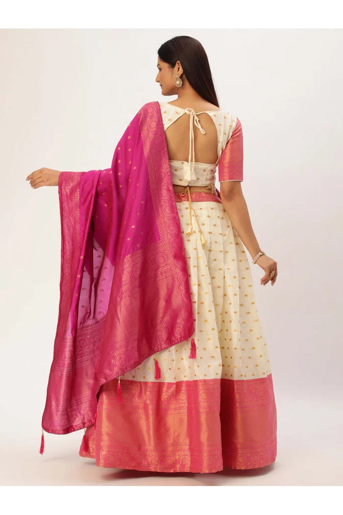 South Indian Festival Traditional Half Saree (Aarjoo)