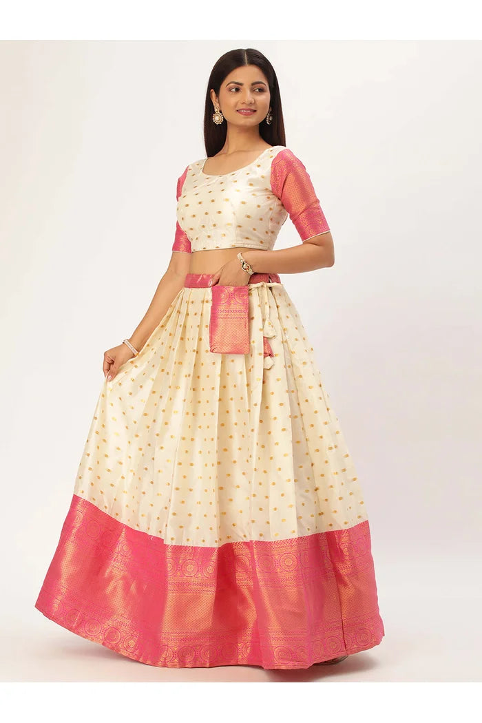 South Indian Festival Traditional Half Saree (Aarjoo)