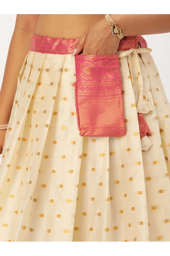 South Indian Festival Traditional Half Saree (Aarjoo)
