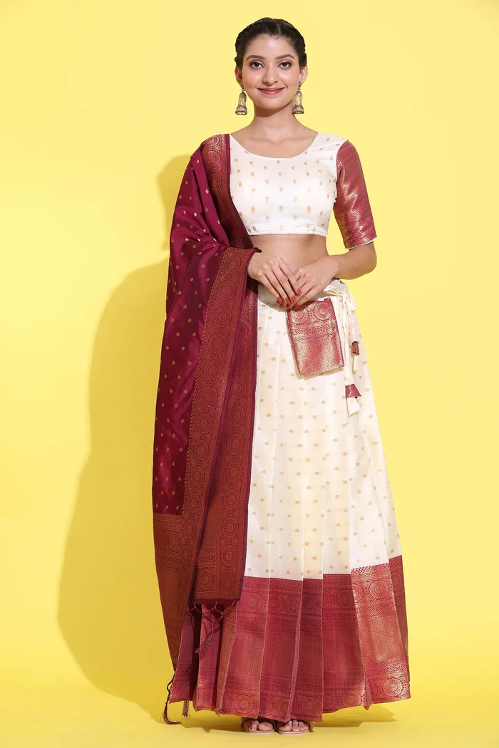 South Indian Festival Traditional Half Saree (Aarjoo)