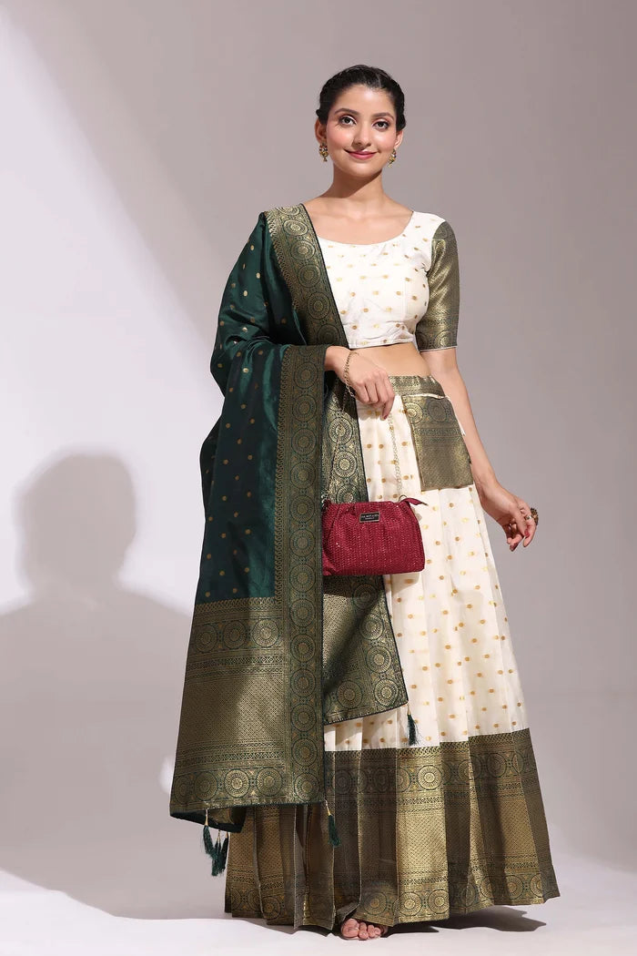 South Indian Festival Traditional Half Saree (Aarjoo)