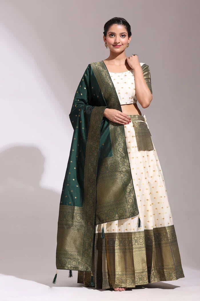 South Indian Festival Traditional Half Saree (Aarjoo)